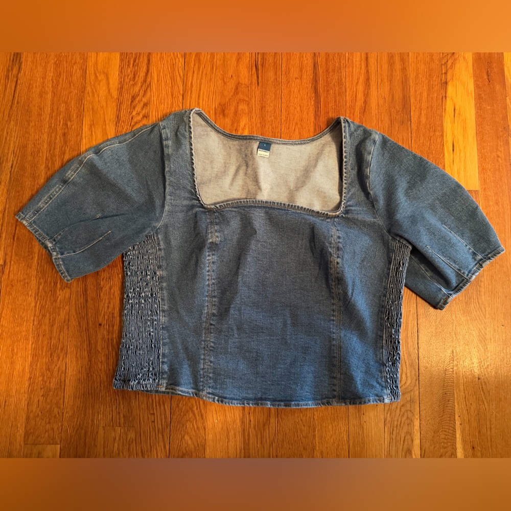 Old Navy Women's Blue Denim top